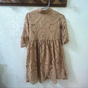 Nude Lace Toddler Dress | BAILEYS BLOSSOM